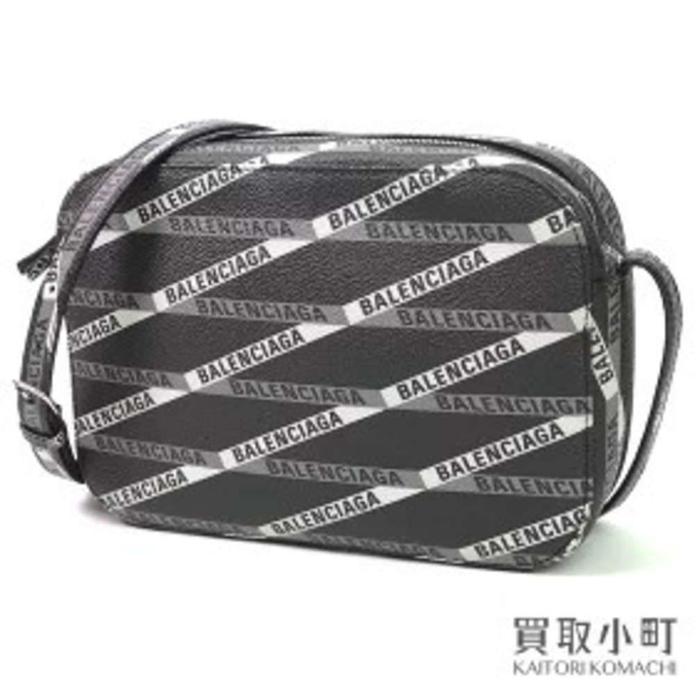 Balenciaga Camera Bag Gray Canvas Crossbody Clutch Sling